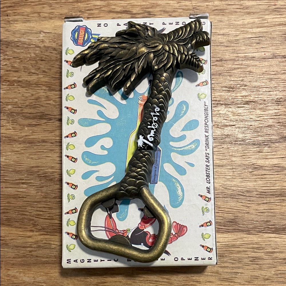 Tombolo Magnetic Bottle Opener Palm Shaped Bronze Bottle Opener